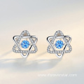 Dancing Blue Earring Silver 925 Cubic Zirconia Earrings